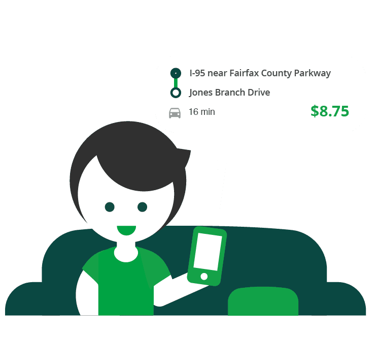 Manage trips and payment in the app
